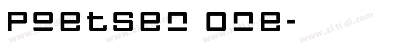 Poetsen One字体转换